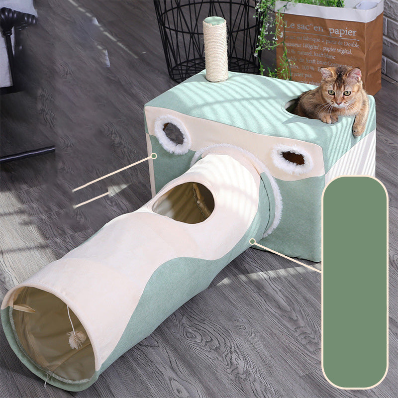 Cat Cave House Closed Four Seasons Universal Play Tunnel - Majestic Pet Kingdom
