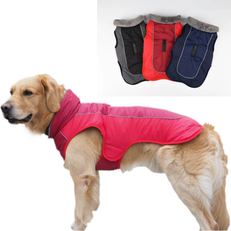 Thickened dog padded coat reflective dog clothing - Majestic Pet Kingdom