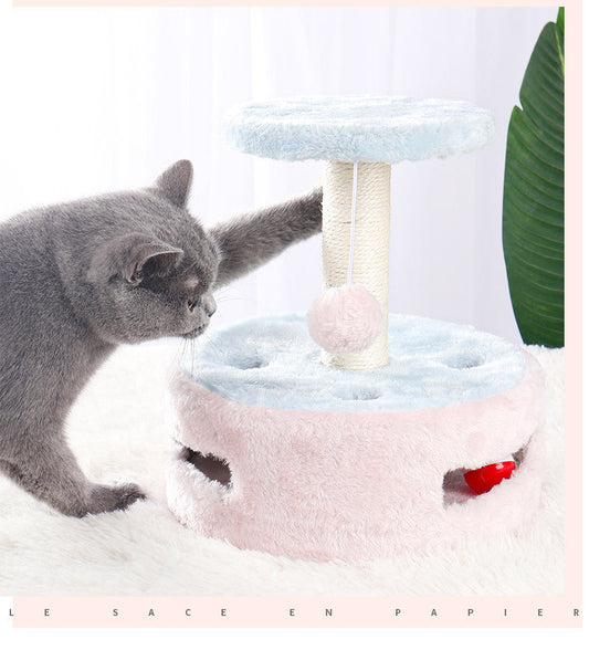 Cat Tree Small Multifunctional Sisal Post Jumping Platform Bed