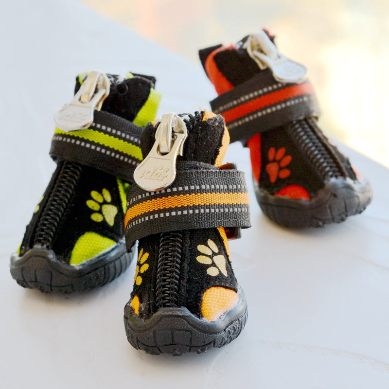 Medium And Large Dogs Printed Suede Cotton Shoes - Majestic Pet Kingdom