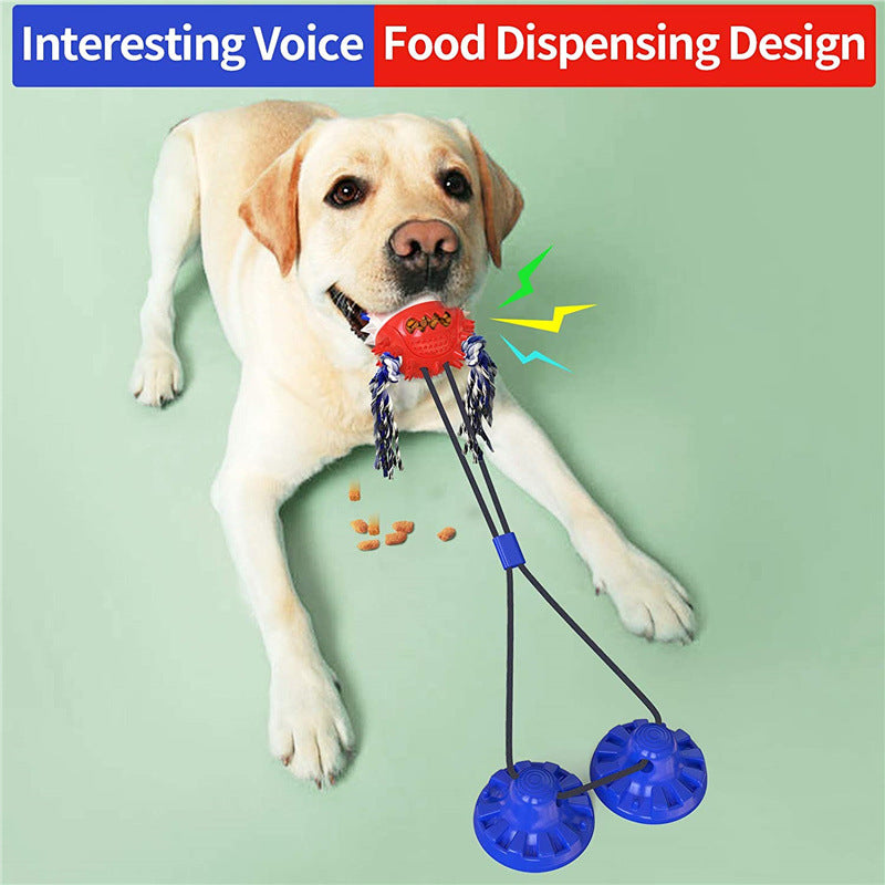 Heavy-Duty Suction Cup Tug Toy for Aggressive Chewers