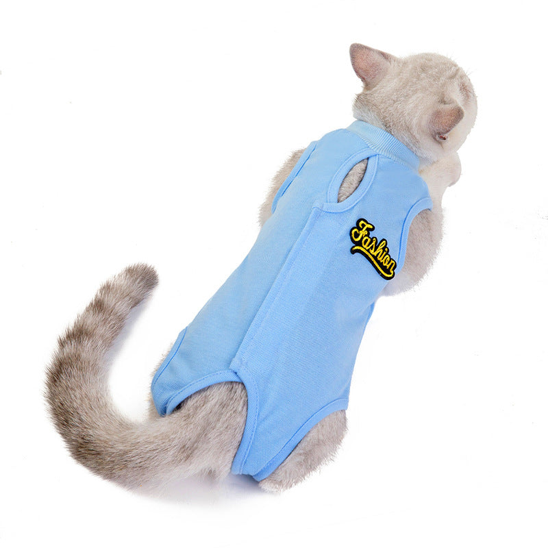 Cat Clothes Spring And Summer Thin Female Cat Clothes Anti-Licking Clothes Cat Clothes Summer Clothes - Majestic Pet Kingdom