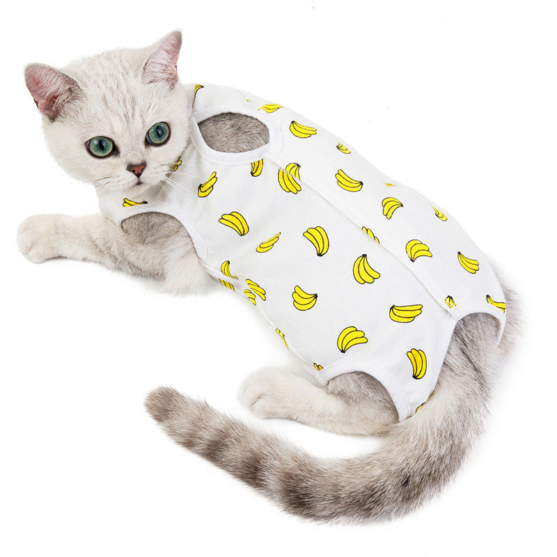 Cat Clothes Spring And Summer Thin Female Cat Clothes Anti-Licking Clothes Cat Clothes Summer Clothes - Majestic Pet Kingdom