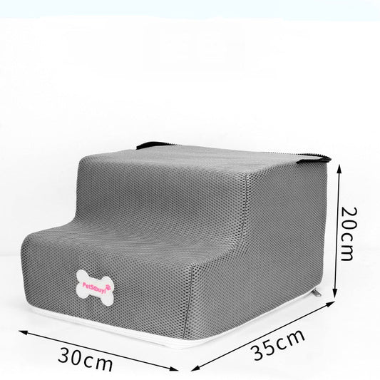 Dog Stairs High Density Sponge Foam 3-Step Bedside Climbing