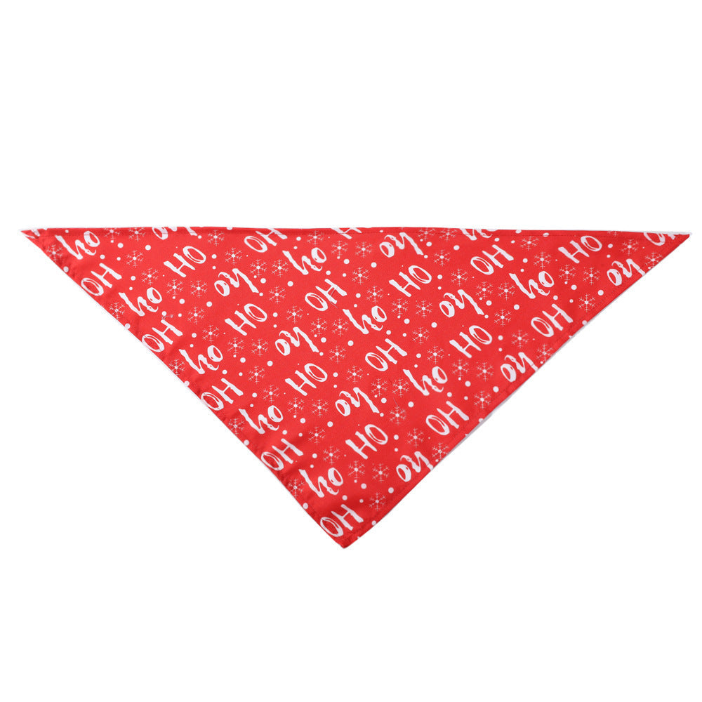 Christmas Pet Saliva Towel & Triangle Scarf