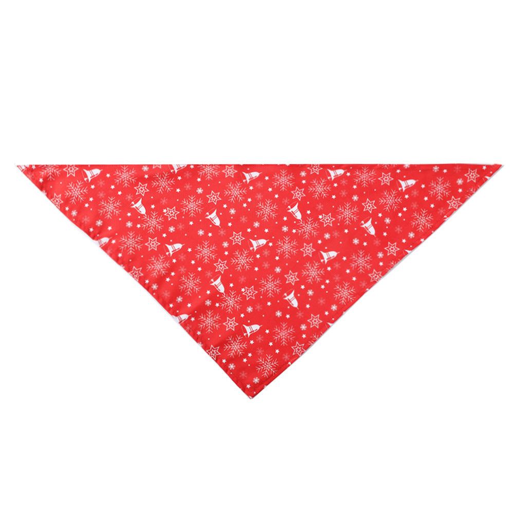 Christmas Pet Saliva Towel & Triangle Scarf