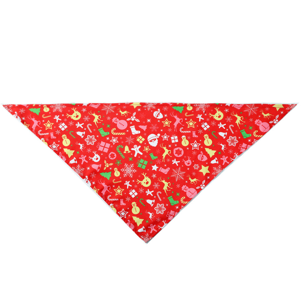 Christmas Pet Saliva Towel & Triangle Scarf