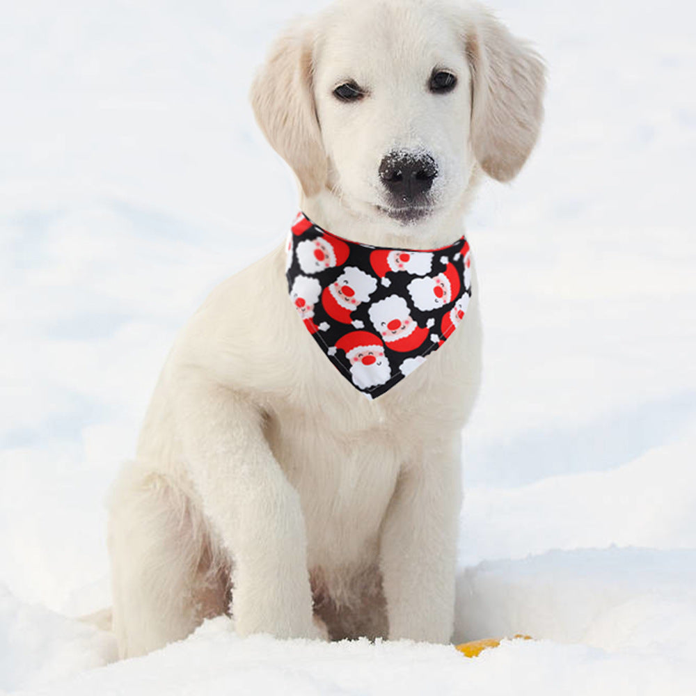 Christmas Pet Saliva Towel & Triangle Scarf