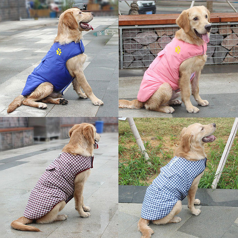 Waterproof Dog Vest Jacket Two Side Clothes Puppy Pet Clothi