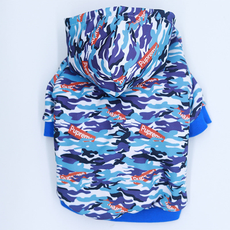 Camouflage Pet Hoodie With Print Pet Outfit - Majestic Pet Kingdom