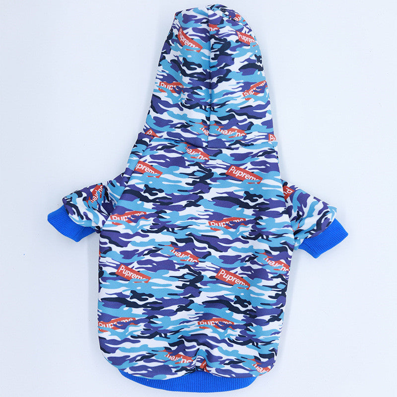 Camouflage Pet Hoodie With Print Pet Outfit - Majestic Pet Kingdom
