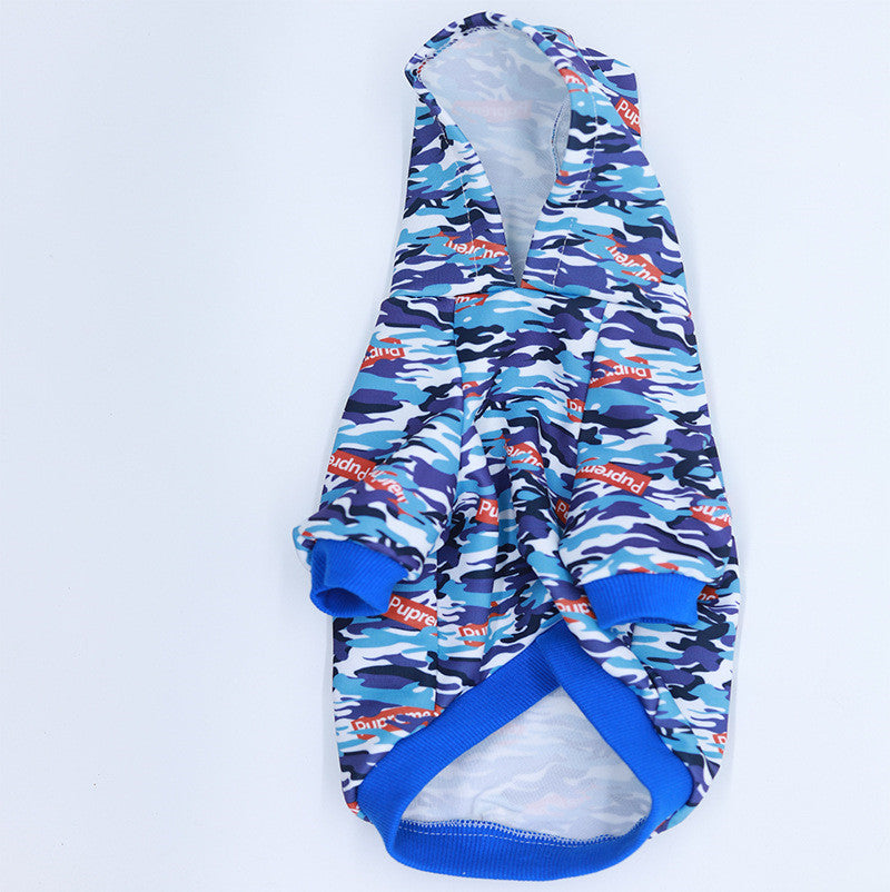 Camouflage Pet Hoodie With Print Pet Outfit - Majestic Pet Kingdom