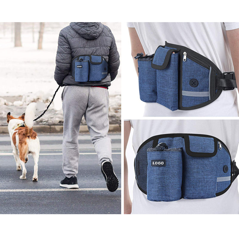 Dog Leash Hands-Free Running Waist Belt with Treat Pouch Set - Detail Angle 3 | Majestic Pet Kingdom