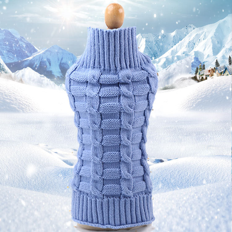 Cashmere Twisted Rope Pet Sweater, Dog Clothes, Pet Products - Majestic Pet Kingdom