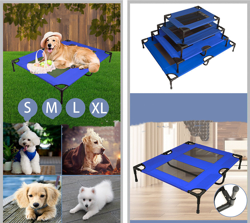 Dog Bed Elevated Folding Camping Cot Trampoline Sleeping Mat - Majestic Pet Kingdom