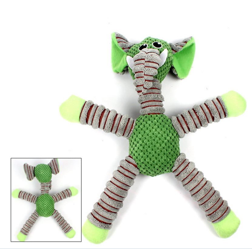 Dog Chew Toy Bite-Resistant Squeaky Heavy Duty Play Rubber - Detail Angle 5 | Majestic Pet Kingdom