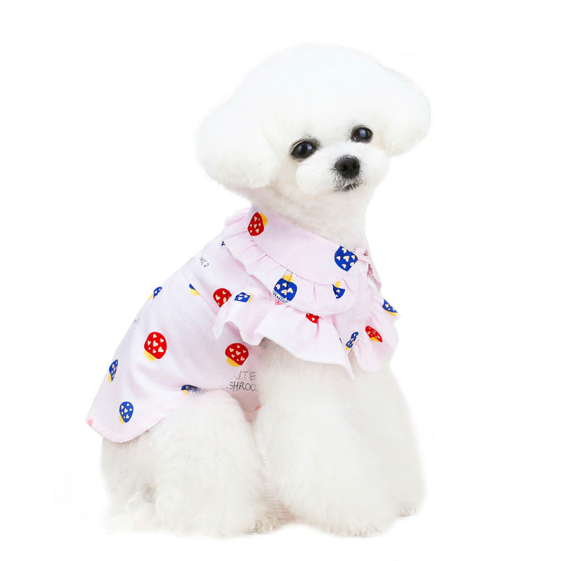 Pet Clothes Puppy Clothes Thin Pet Clothes Teddy Dog Cat Clothes Spring - Majestic Pet Kingdom