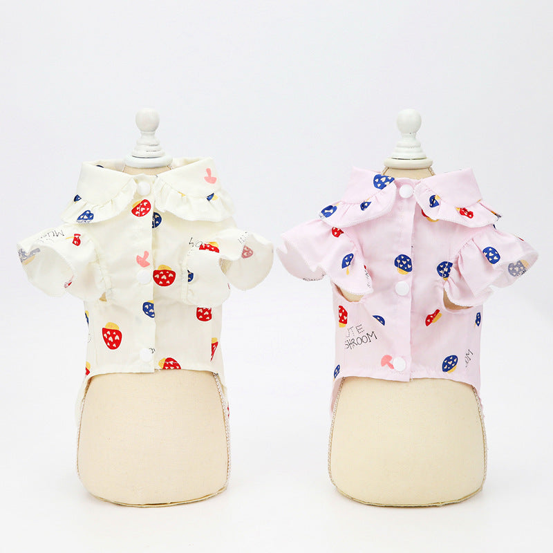 Pet Clothes Puppy Clothes Thin Pet Clothes Teddy Dog Cat Clothes Spring - Majestic Pet Kingdom