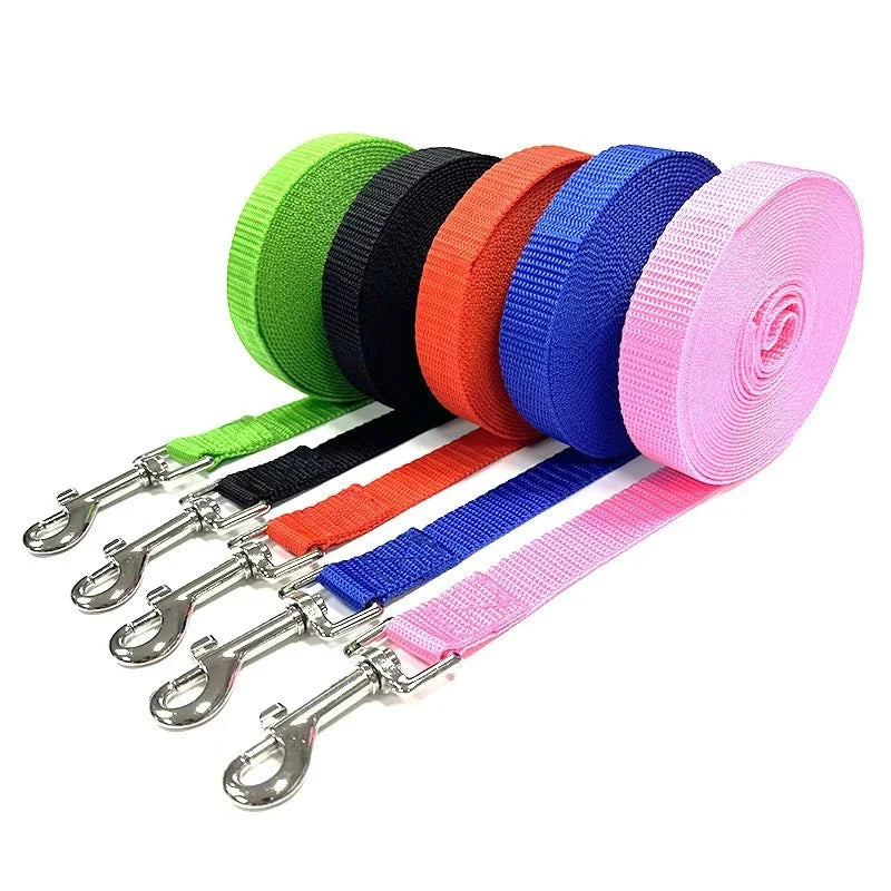 16.40 ft Nylon Dog Training Leash | Long Walking and Traction Rope