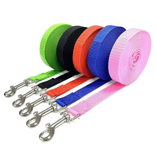 16.40 ft Nylon Dog Training Leash | Long Walking and Traction Rope