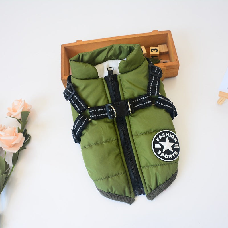 Pet Dog Clothes For Small Dogs Winter Warm Dog Hooded Coat Jackets Chihuahua Pug Outfits Puppy Cat Clothing - Majestic Pet Kingdom