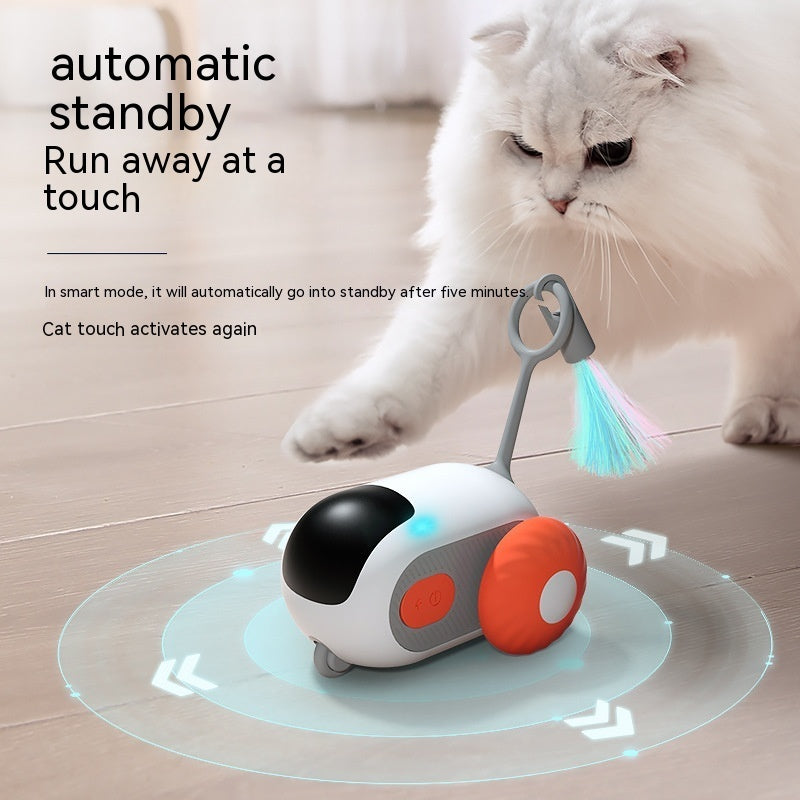 Cat Toy Remote Control Interactive Smart Moving Car USB Chase - Detail Angle 7 | Majestic Pet Kingdom