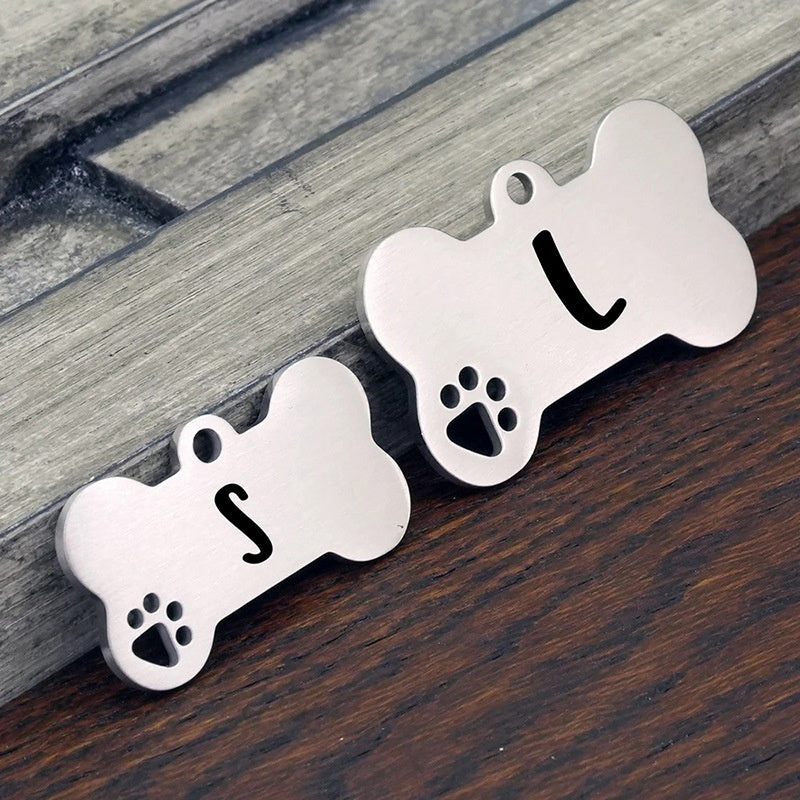 Creative Stainless Steel Lettering Keychain Heart-shaped - Majestic Pet Kingdom
