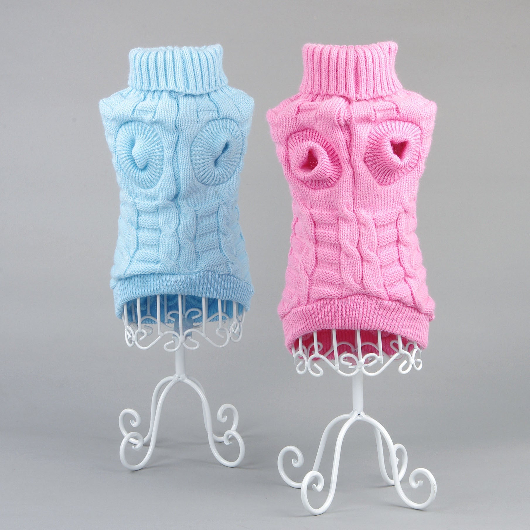 Solid color dog sweater Teddy dog clothes Cat clothes pets Pet cat clothes Pet clothes - Majestic Pet Kingdom