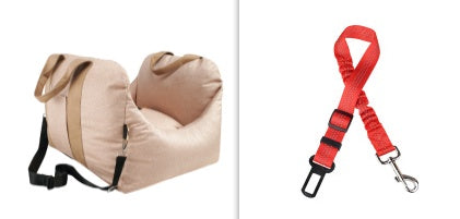 Pet Dog Car Carrier Seat Waterproof Basket Portable Car Seat Safety Travelling Mesh Hanging Bags Breathable Beds & Sofas - Majestic Pet Kingdom