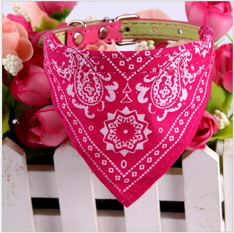 Soft Printed Triangle Dog & Cat Bandana Scarf