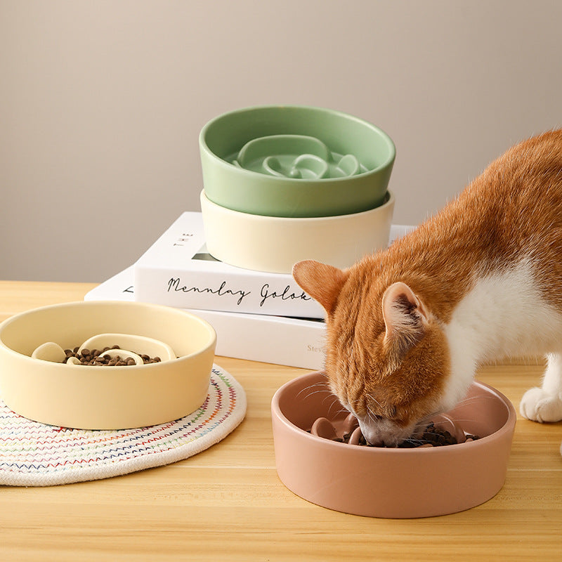 Ceramic Pet Cat And Dog Bowl Small And Medium-sized Dogs Puppy