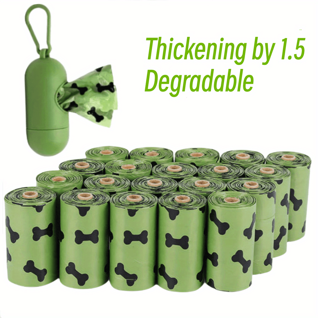 Dog Waste Bags Biodegradable Thickened Poop Dispenser - Majestic Pet Kingdom