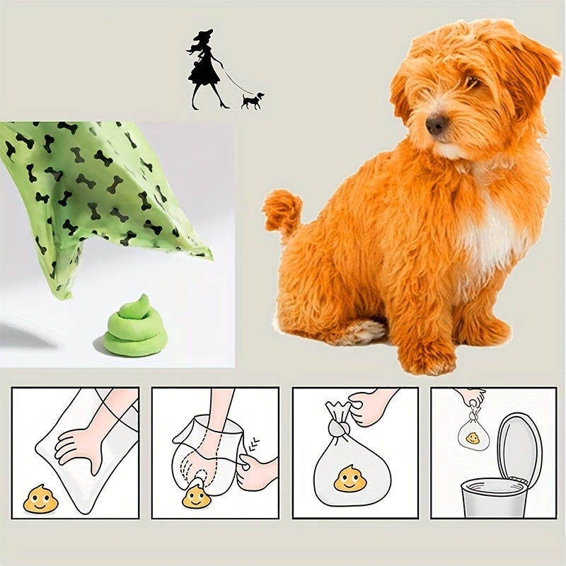 Dog Waste Bags Biodegradable Thickened Poop Dispenser - Majestic Pet Kingdom