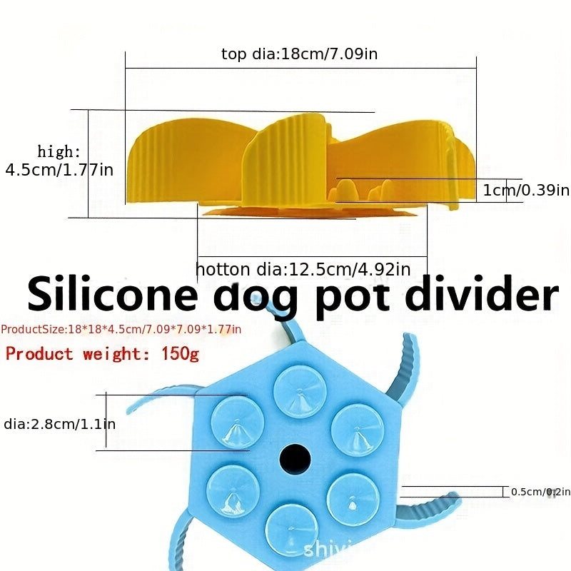 New Arrival Silicone Hexagon Food Divider Dog Slow Eating Mat Pet Eat Feeding Lick Pad With Suction For Animal Bathing Grooming - Majestic Pet Kingdom