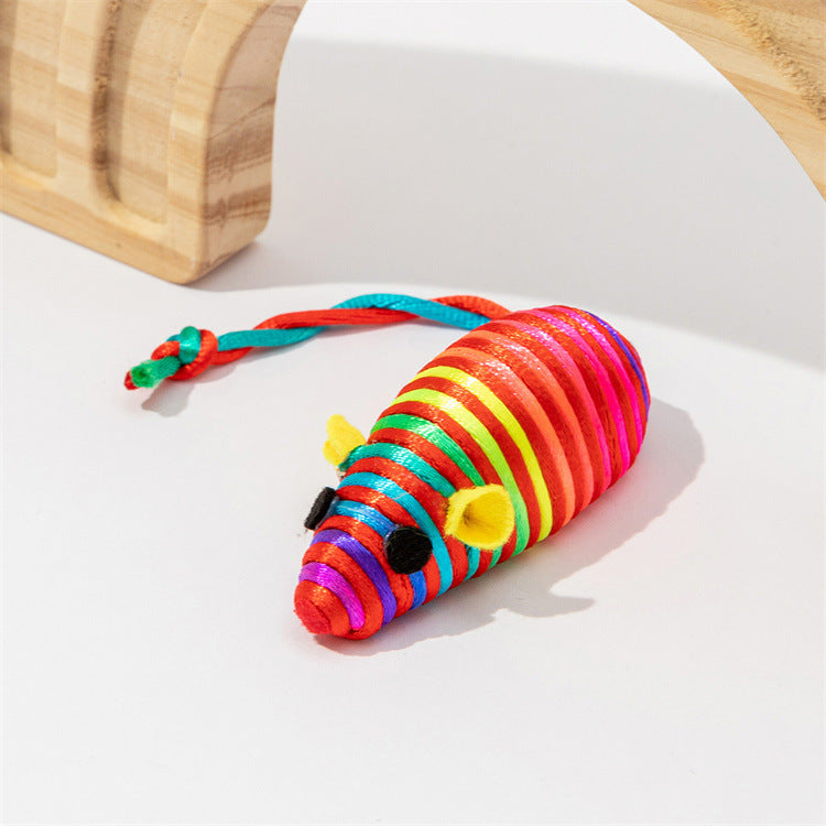 Pet Cat Toy Color Winding Little Mouse