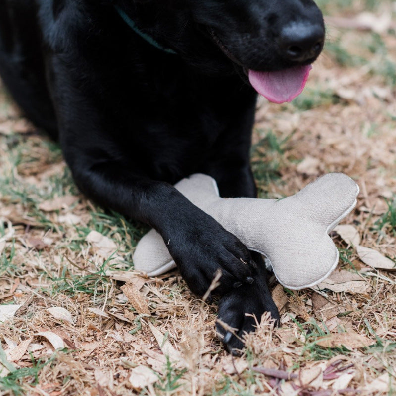 Cotton Velvet Dog Toy Bone Biting Molar Rod
