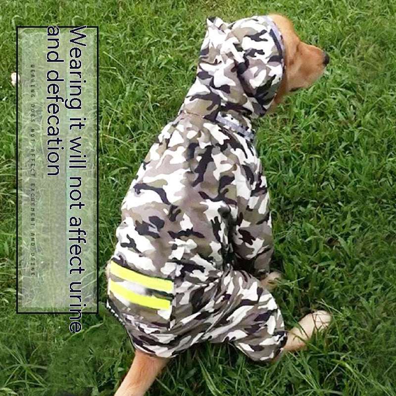Dog Raincoat Border Shepherd Dog Clothing Waterproof - Majestic Pet Kingdom