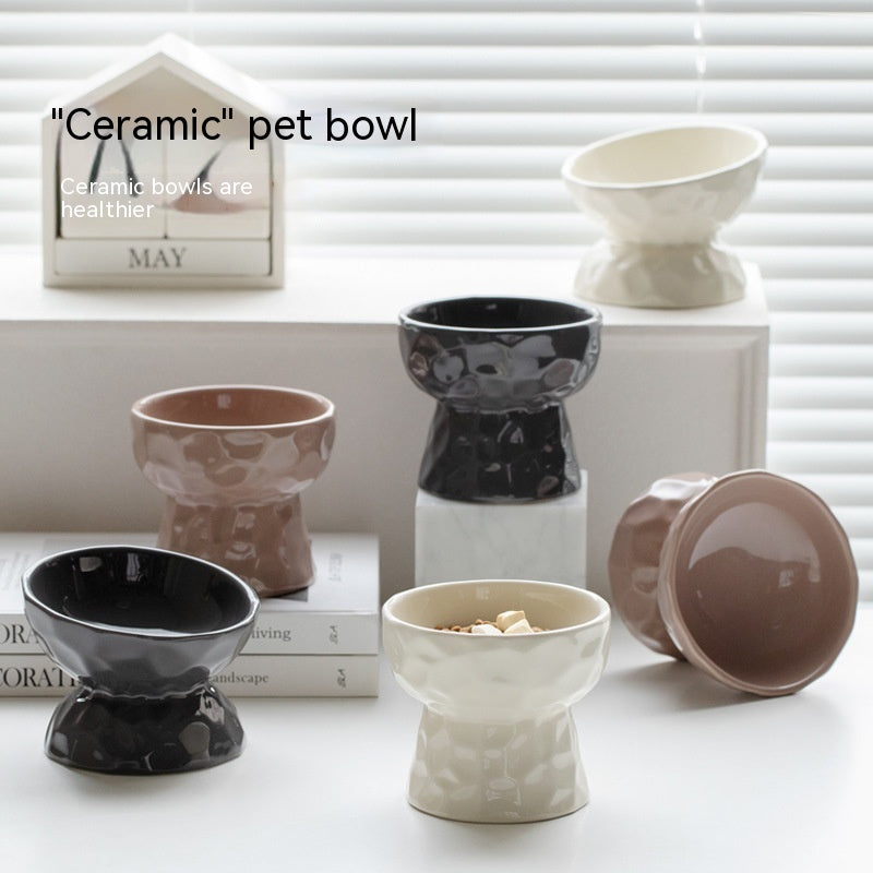 Ceramic High Leg Cervical Support Oblique Bowl