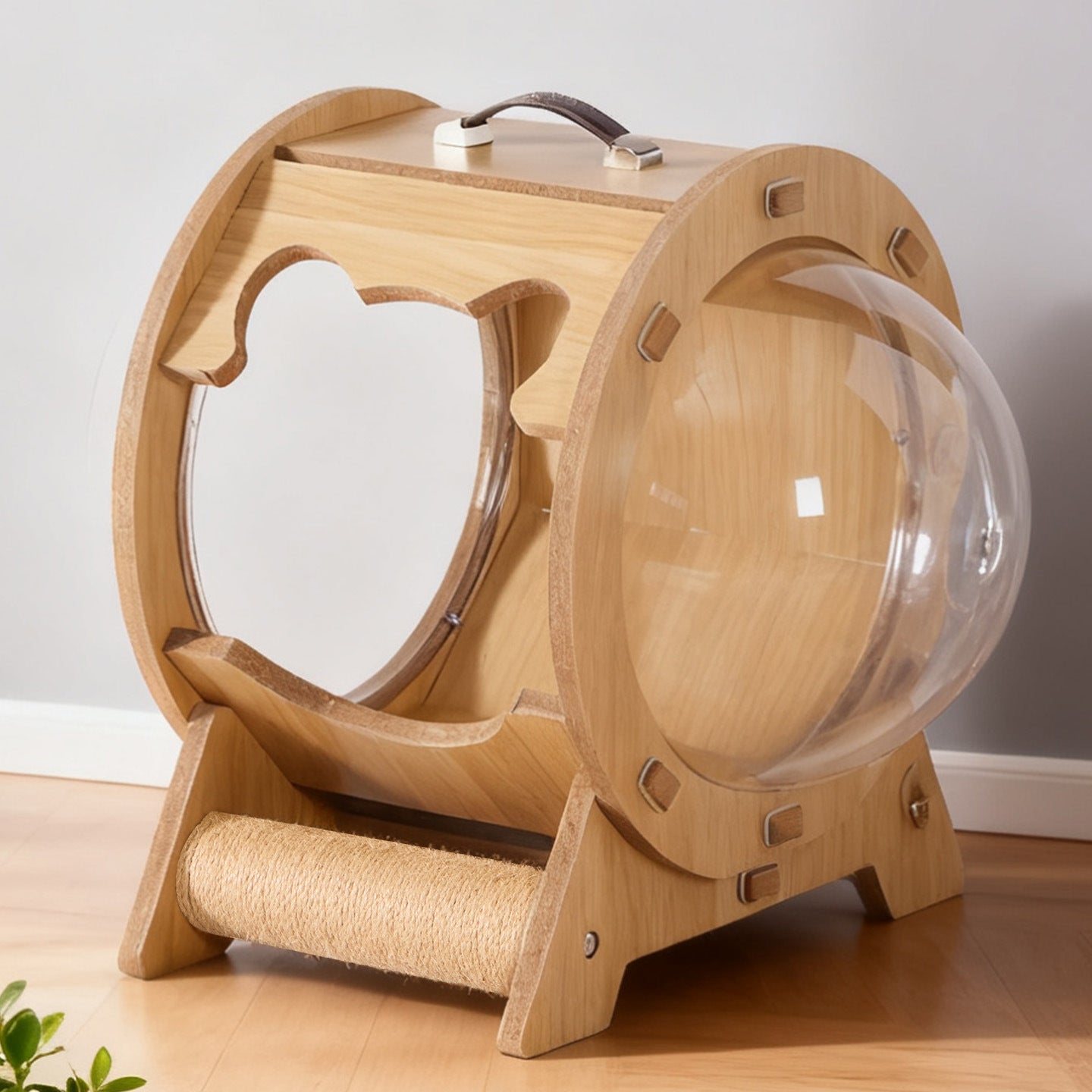 Cat Tree Space Capsule Bubble Multi-Functional Scratching House - Detail Angle 3 | Majestic Pet Kingdom
