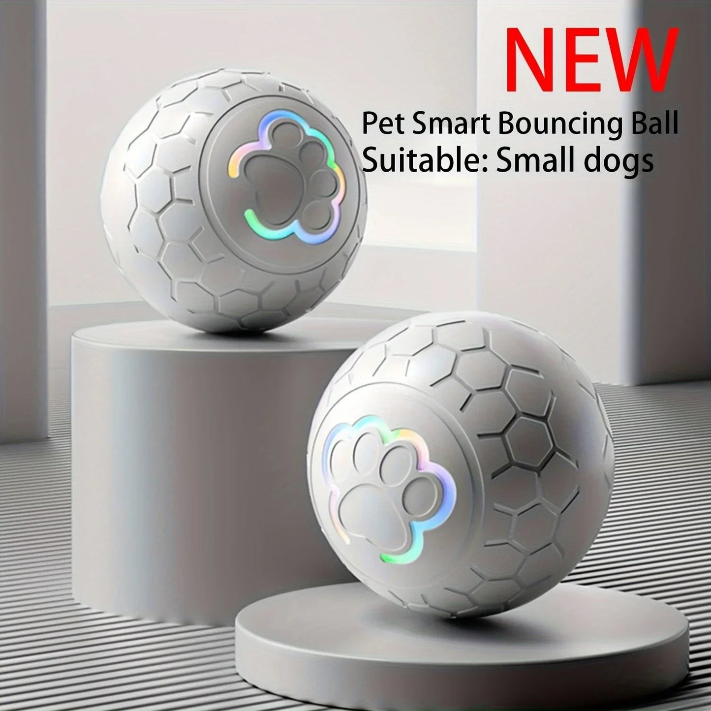 Interactive Bouncing Pet Toy Ball - Automatic Smart Play
