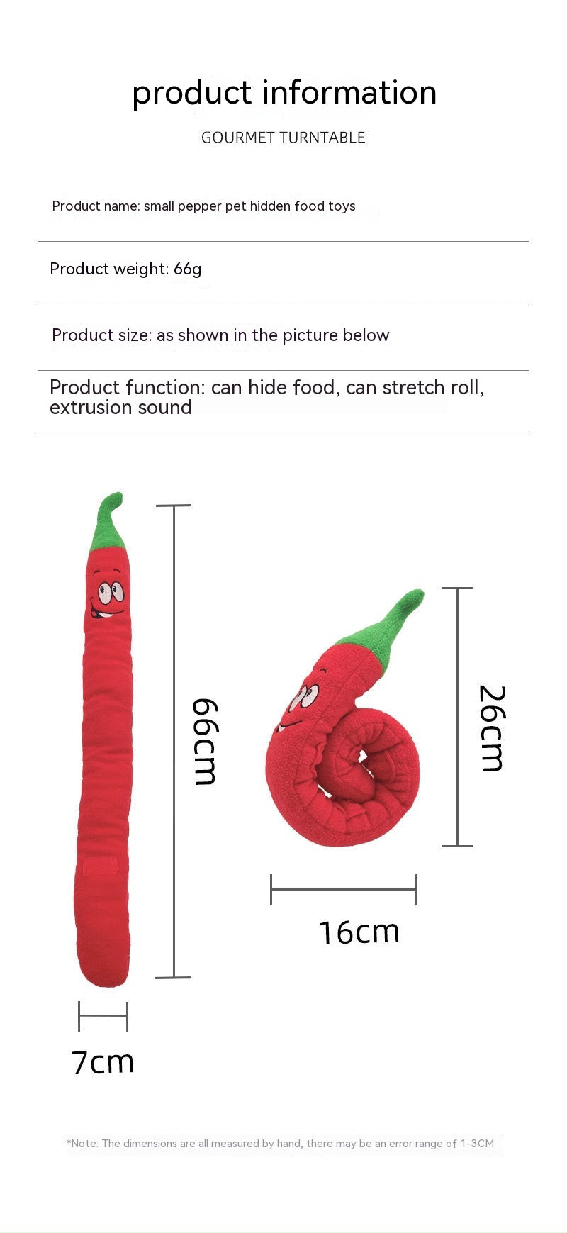 Pet Sound Toy Chili Dog Food Hiding Training Smell Puzzle Interaction Slow Food Relieving Stuffy Supplies