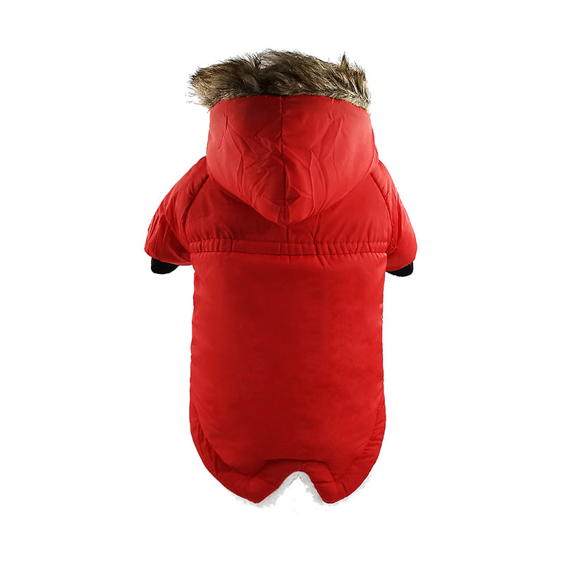 Dog Clothes Winter Thickened Warmth Cotton Pet Dogs Coat Jacket - Majestic Pet Kingdom
