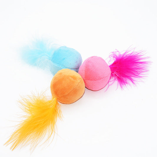 Vocal catnip cat claw toy ball