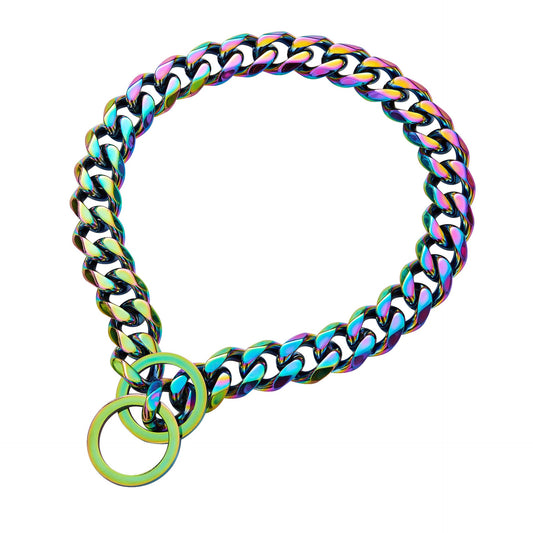 dog-necklace-stainless-steel-metal-royal-heritage-collection-luxury-view-1 | Majestic Pet Kingdom