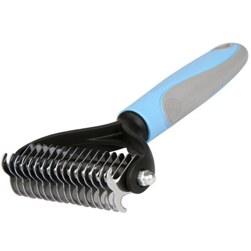 2-in-1 Deshedding Rake & Undercoat Grooming Comb