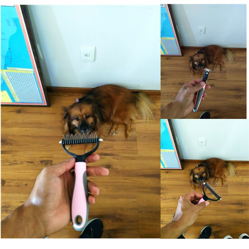 2-in-1 Deshedding Rake & Undercoat Grooming Comb