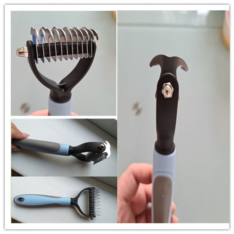 2-in-1 Deshedding Rake & Undercoat Grooming Comb