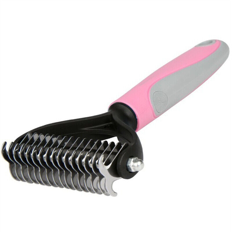 2-in-1 Deshedding Rake & Undercoat Grooming Comb