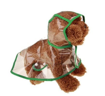 1Pc Transparent Waterproof Dog Clothes Transparent Rain Coat Pet Clothes Puppy Raincoat Hoody Clothing For Dogs - Majestic Pet Kingdom