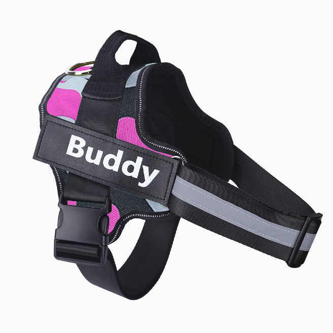 Dog Harness Personalized Reflective No-Pull Vest with Patch
